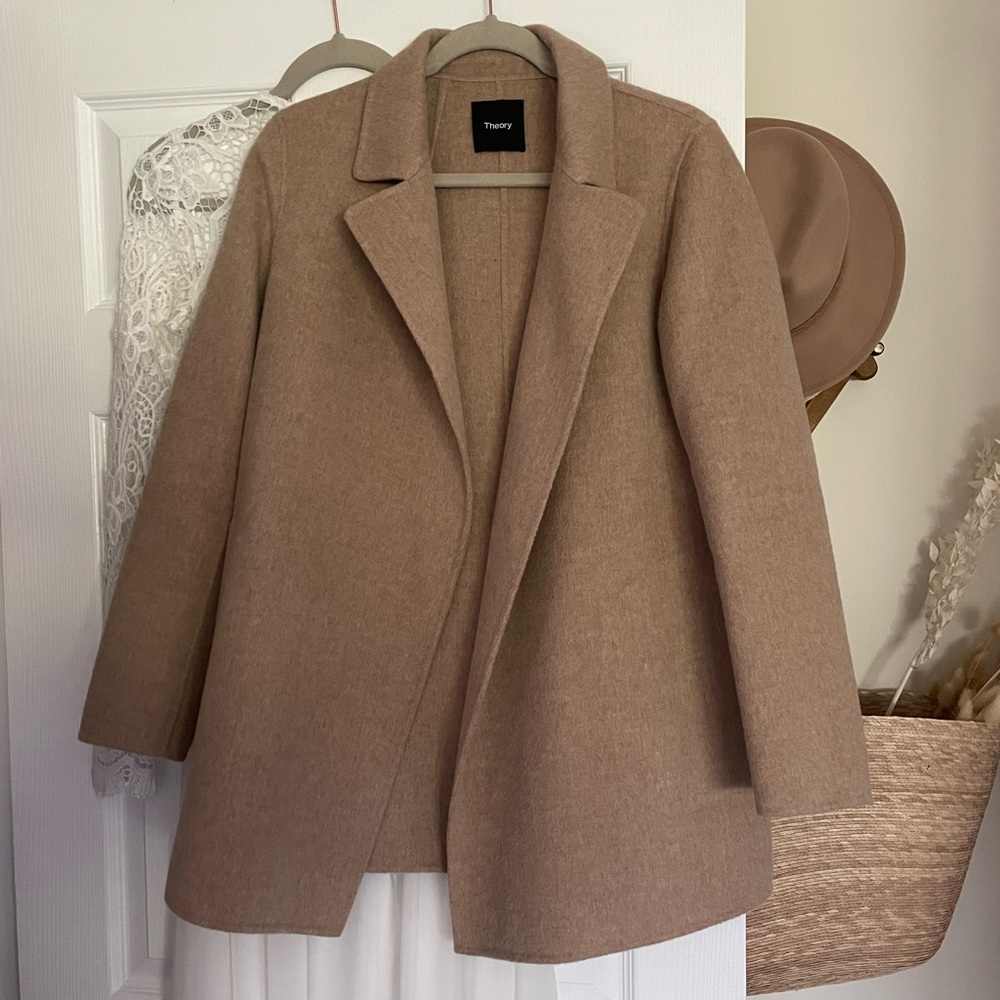 Theory Tan Pea Coat